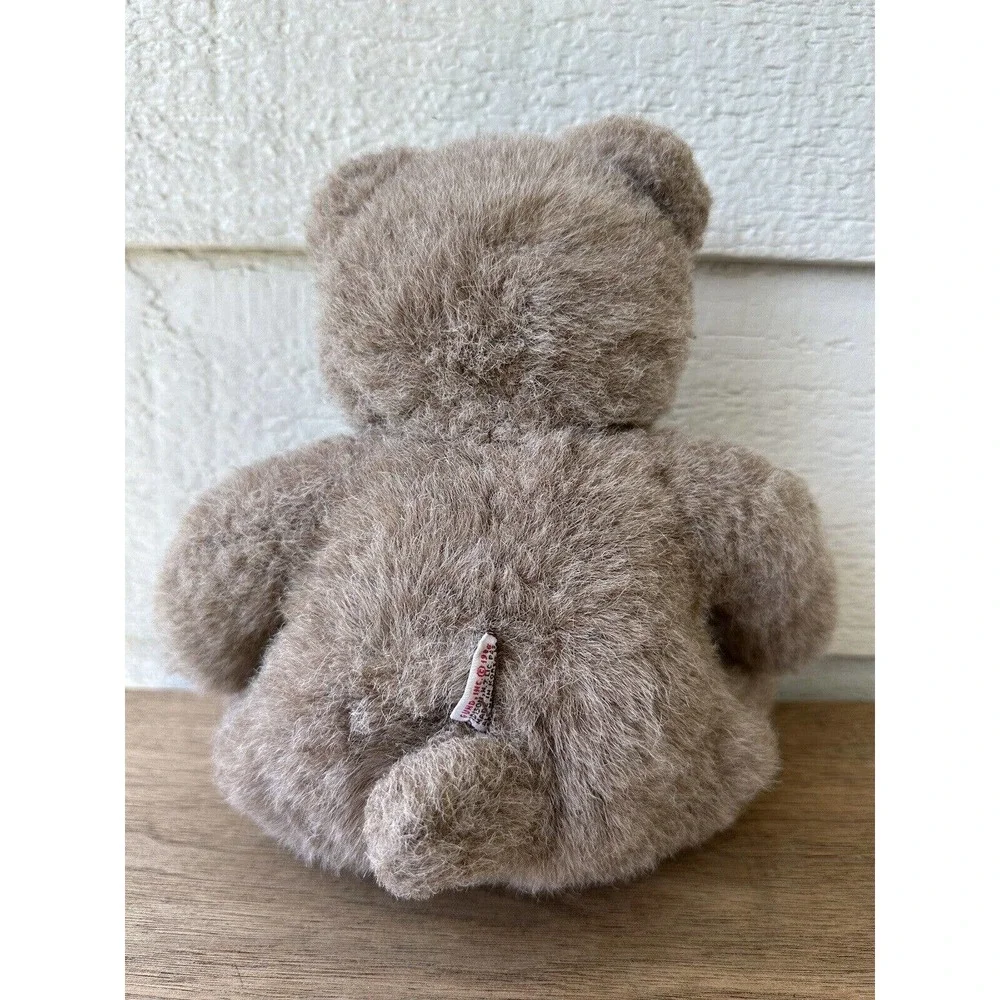 Vintage‎ GUND Plush Bear Brown Teddy 1986 Light Brown Stuffed Animal